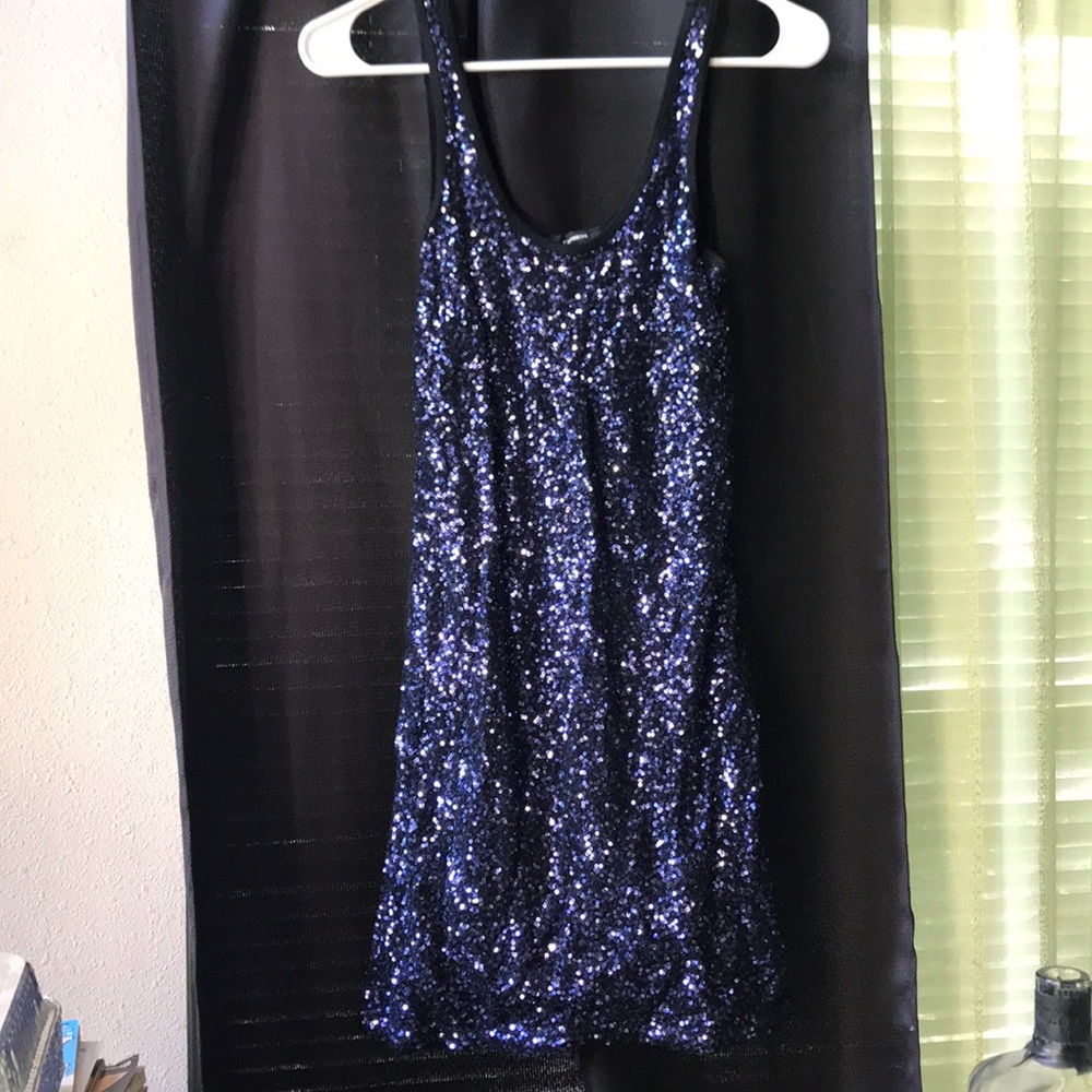 Sequined mini dress